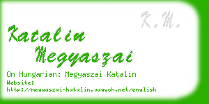 katalin megyaszai business card